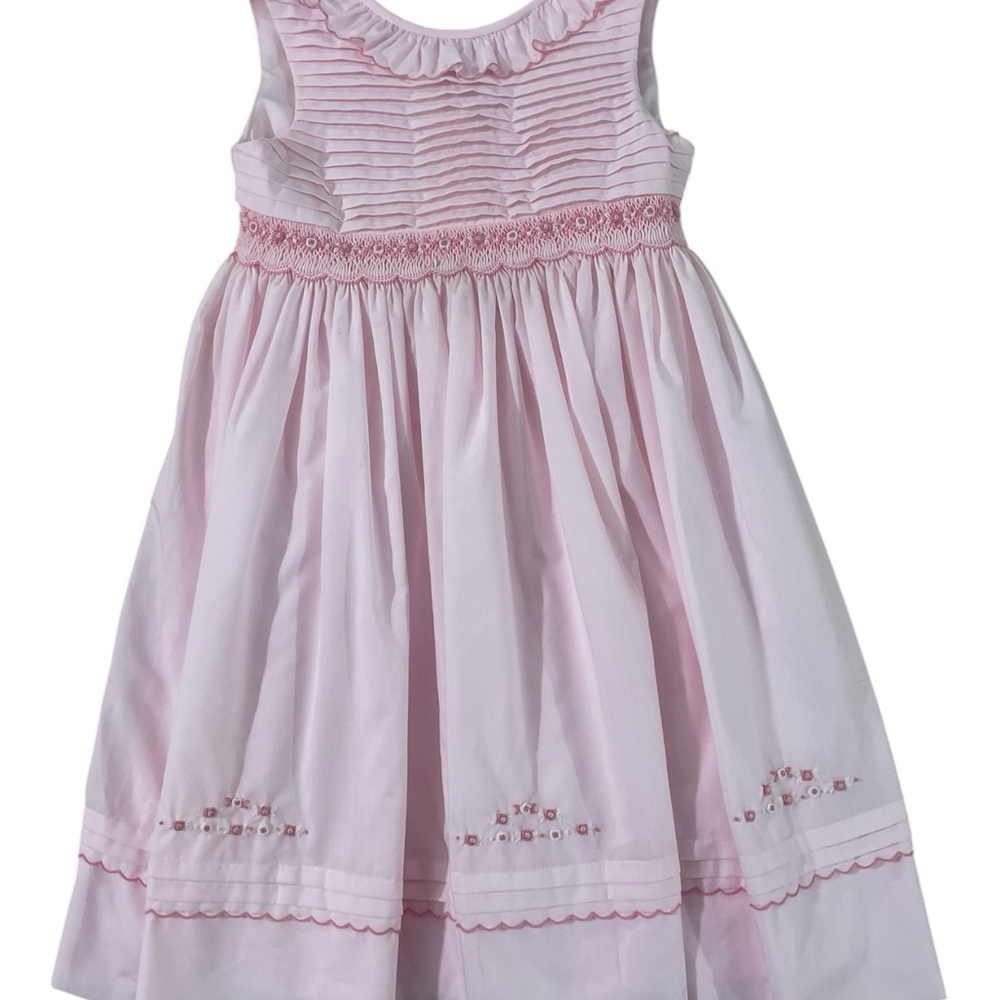 Sarah Louise Pink Sleeveless Kids Dress
